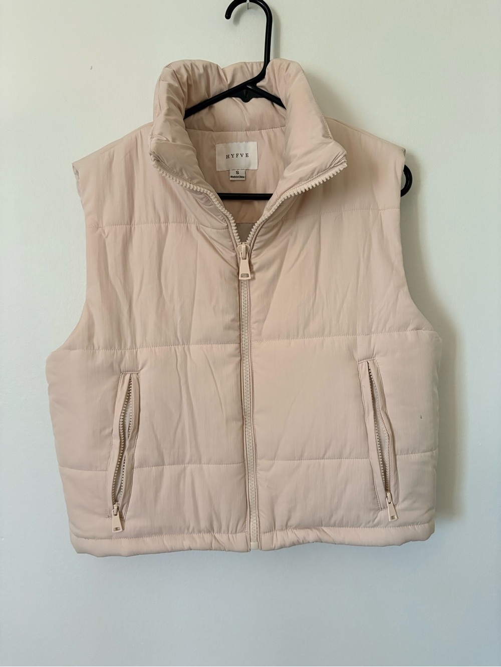 HYFVE Light Beige Quilted Puffer Vest